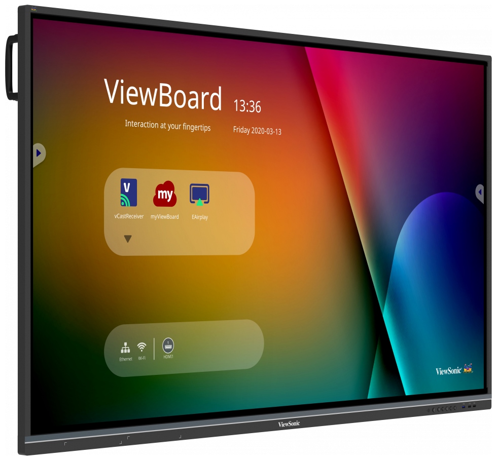 ViewSonic Flat Touch Display IFP5550-3/ 55"/ UHD/ 16/7 /350cd / Android 3-32/  OPS/ HDMI/ VGA/ HDMIout