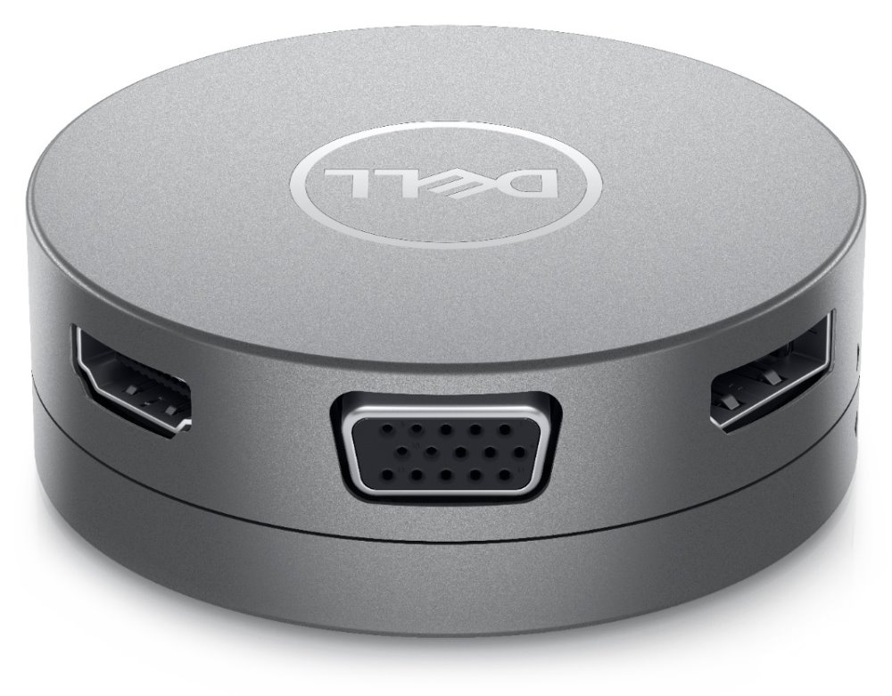 DELL mobilní adaptér DA310/ USB-C/ na HDMI/ DisplayPort/ VGA/ Ethernet RJ-45/ 2x USB 3.0/ replikátor portů