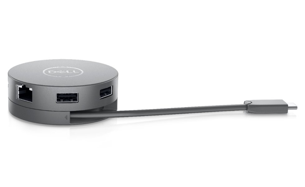 DELL mobilní adaptér DA310/ USB-C/ na HDMI/ DisplayPort/ VGA/ Ethernet RJ-45/ 2x USB 3.0/ replikátor portů