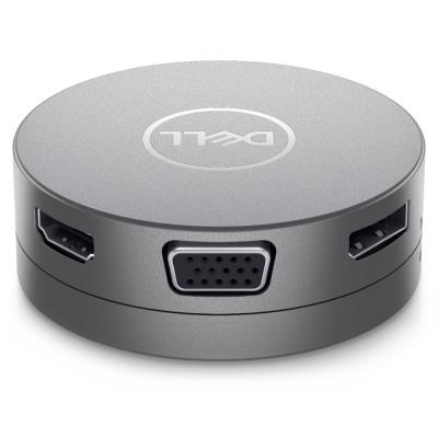 DELL mobilní adaptér DA310/ USB-C/ na HDMI/ DisplayPort/ VGA/ Ethernet RJ-45/ 2x USB 3.0/ replikátor portů