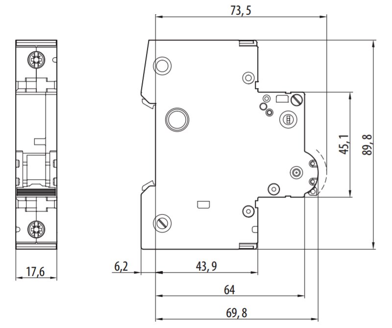 Solarmi AC/DC jistič 2A OEZ LTE-2B-1, 6kA, 41874, tř. B, DC odpojovač