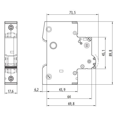Solarmi AC/DC jistič 2A OEZ LTE-2B-1, 6kA, 41874, tř. B, DC odpojovač
