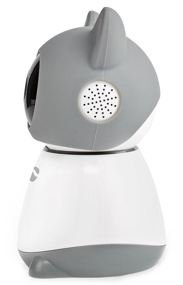 NEDIS IP kamera/ Wi-Fi/ vnitřní/ 1080p/ Micro SD/ Cloud/ snímač pohybu/ náklon/ noční vidění/ Android/ iOS/ šedo-bílá