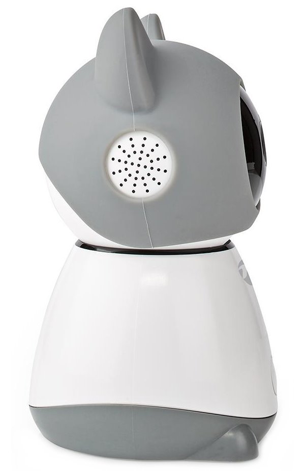 NEDIS IP kamera/ Wi-Fi/ vnitřní/ 1080p/ Micro SD/ Cloud/ snímač pohybu/ náklon/ noční vidění/ Android/ iOS/ šedo-bílá