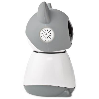 NEDIS IP kamera/ Wi-Fi/ vnitřní/ 1080p/ Micro SD/ Cloud/ snímač pohybu/ náklon/ noční vidění/ Android/ iOS/ šedo-bílá