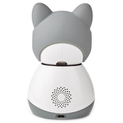 NEDIS IP kamera/ Wi-Fi/ vnitřní/ 1080p/ Micro SD/ Cloud/ snímač pohybu/ náklon/ noční vidění/ Android/ iOS/ šedo-bílá