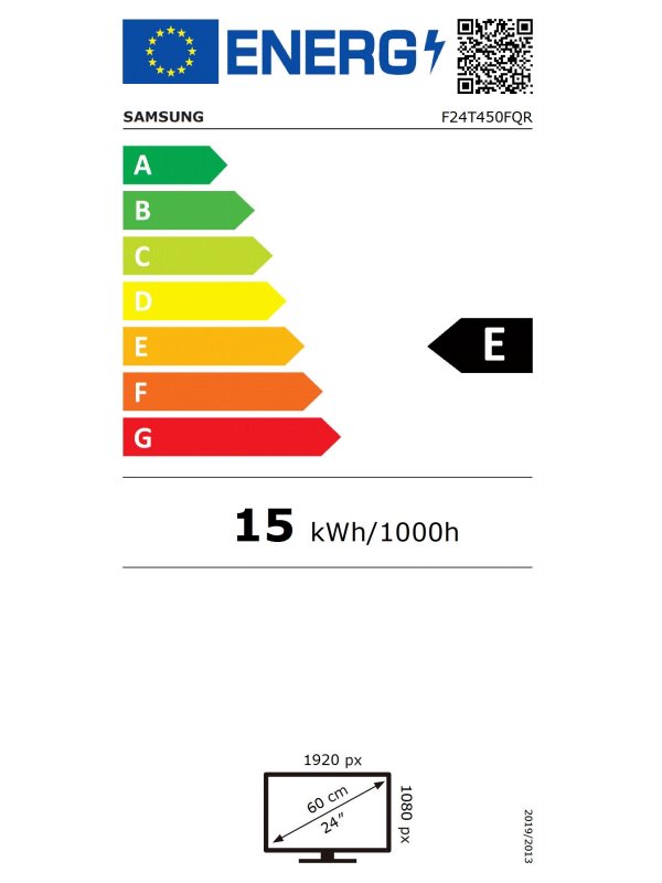 Samsung Professional T45F 24" / FullHD 1920x1080 / 16:9 / IPS / 5ms / 75Hz / Jack/HDMI/DP/USB/PIVOT/VESA