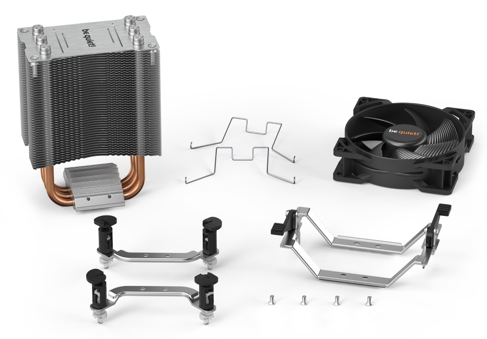 Be quiet! / chladič CPU PURE ROCK SLIM 2 / socket AMD i Intel / 130TDP / 1x 92mm fan / 3x Heatpipe /