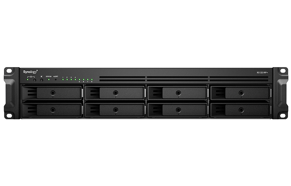 Synology RS1221RP+   2U, 8x SATA,4GB DDR4, 2x USB 3.0, 4x Gb LAN, 1x PCIe