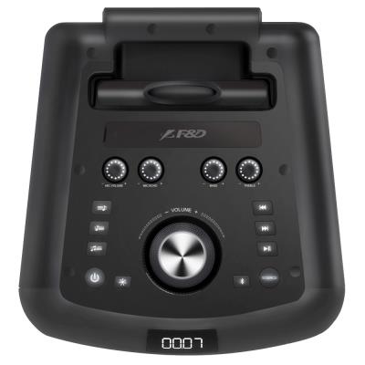 FENDA F&D párty repro PA300/ trolejové/ 100W/ BT/ USB/ FM rádio/ optický vstup/ bezdrát. mikrofon/ dálkové ovládání