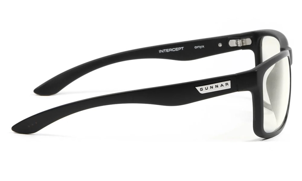 GUNNAR kancelářske/herní brýle INTERCEPT ONYX * čírá  skla * BLF 35  * NATURAL focus