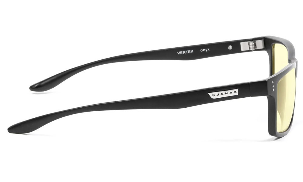 GUNNAR kancelářske/herní brýle VERTEX ONYX * jantárová skla * BLF 65 * NATURAL focus