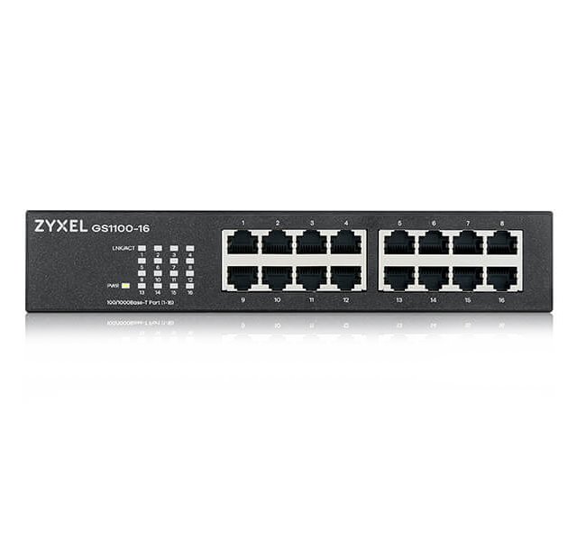ZyXEL GS1100-16, 16-port Gigabit Unmanaged Switch v3
