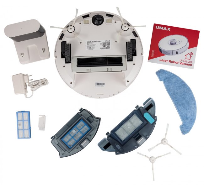 UMAX robotický vysavač U-Smart Laser Robot Vaccum/ 2v1 vysáv. a vytír./ výkon sání 2700Pa/ 5200mAh Li-Ion/ CZ app/ bílý