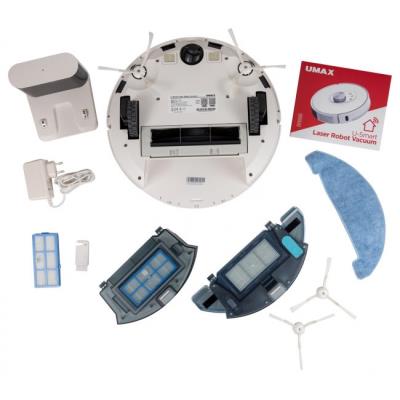 UMAX robotický vysavač U-Smart Laser Robot Vaccum/ 2v1 vysáv. a vytír./ výkon sání 2700Pa/ 5200mAh Li-Ion/ CZ app/ bílý