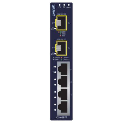 Planet IGS-620TF Průmyslový Switch 4x 10/100/1000Base-T, 2x 100/1G/2.5GBase-X SFP, -40~+75°C