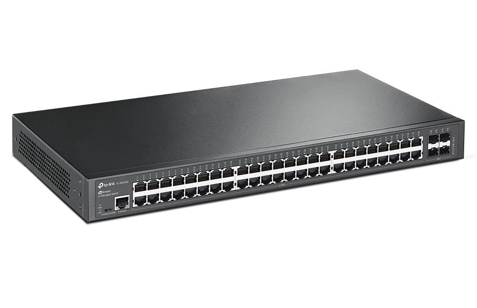 TP-Link TL-SG3452 JetStream 52-Port Gigabit L2+ / 48x Gigabit / 4x Gigabit SFP / RJ-45/Micro-USB Console Port
