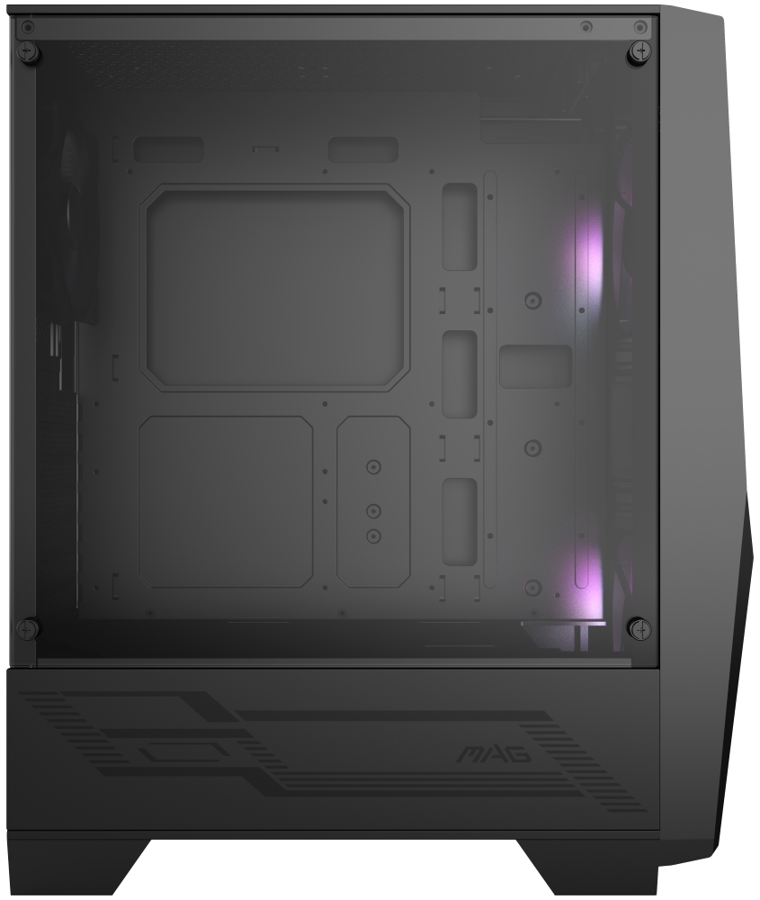 MSI skříň MAG FORGE 100R/ bez zdroje/ levé temperované sklo/ 2x 120 mm A-RGB fan/ 2x USB3.0/ 1x 120 mm fan/ černá