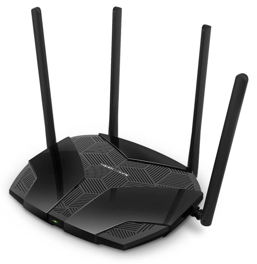 Mercusys MR70X - AX1800 Dual Band Wi-Fi 6 Router, 1x GbE WAN, 3x GbE LAN
