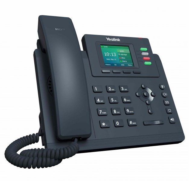 Yealink SIP-T33G IP telefon, 4x SIP, CZ/SK displej, 2x GbE port, PoE, Optima HD Voice, 12 programovatelných tlačítek