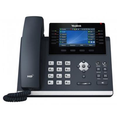 Yealink SIP-T46U IP telefon, CZ/SK displej, 2x GbE port, PoE, Opus HD kodek, 27 programovatelných tlačítek
