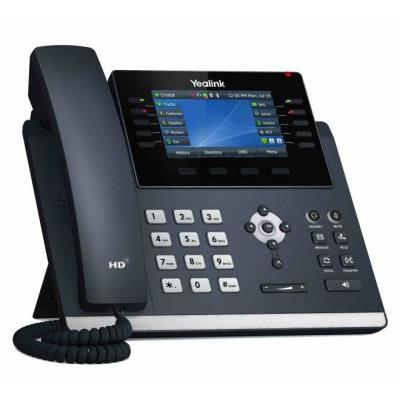Yealink SIP-T46U IP telefon, CZ/SK displej, 2x GbE port, PoE, Opus HD kodek, 27 programovatelných tlačítek