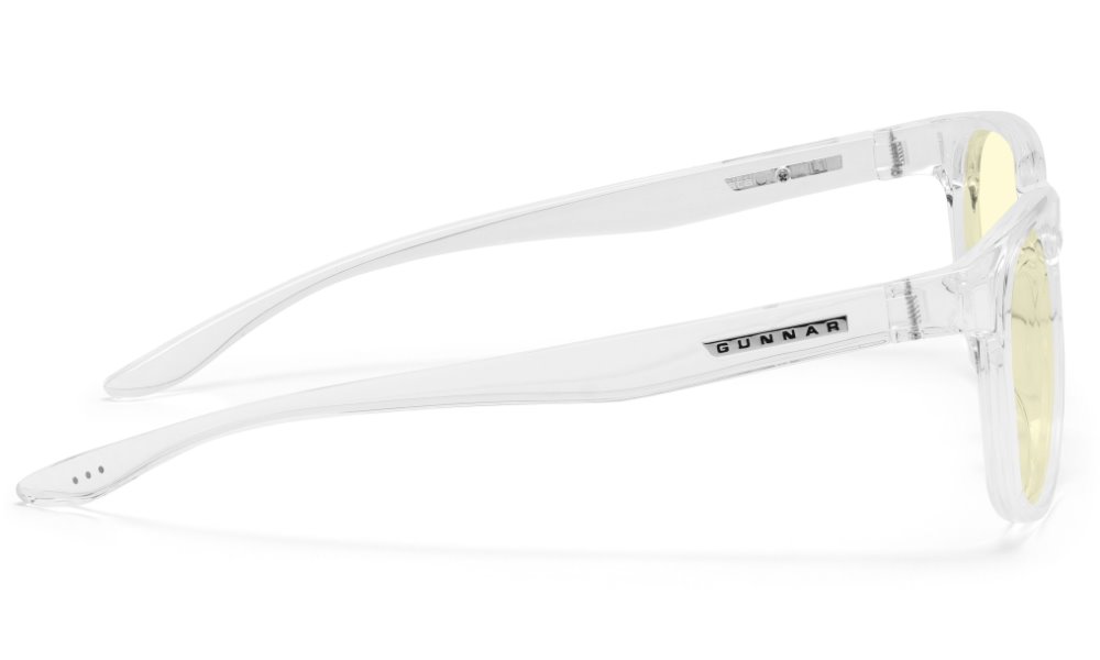 GUNNAR kancelářske/herní brýle RUSH CRYSTAL * jantárová skla * BLF 65 * NATURAL focus