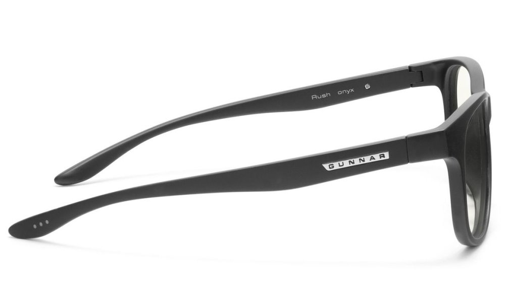 GUNNAR kancelářske/herní brýle RUSH ONYX * čírá skla * BLF 35 * NATURAL focus