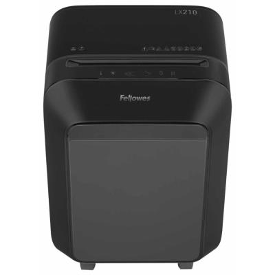 FELLOWES skartovač LX 210/ křížový řez 4x12mm/ objem koše 23 l/ stupeň utajení P-4 (důvěrné)/ černý