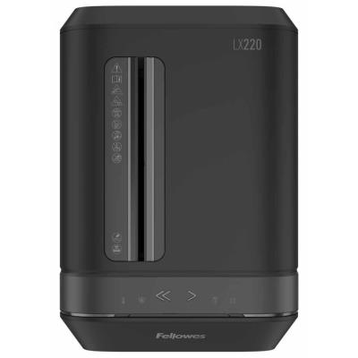 FELLOWES skartovač LX 220/ křížový řez 4x12mm/ objem koše 30 l/ stupeň utajení P-4 (důvěrné)/ černý