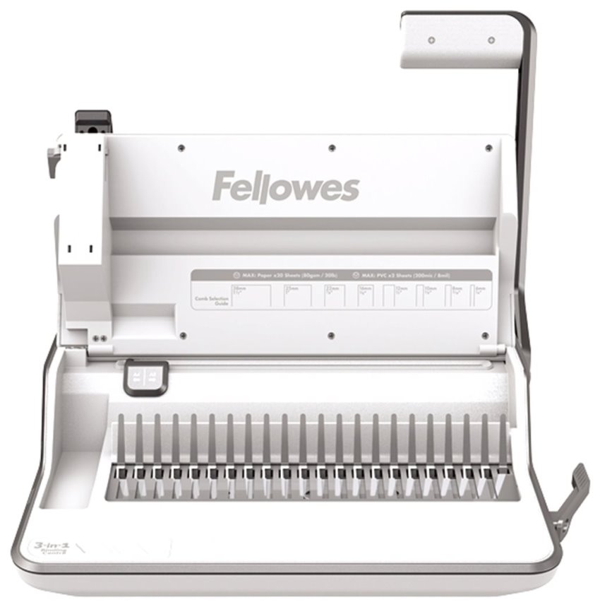 FELLOWES vazač Lyra 3v1/ pracovní šířka 285 mm/ děrovací kapacita 20 listů/ A4/ maximální rozměr hřbetu 38 mm