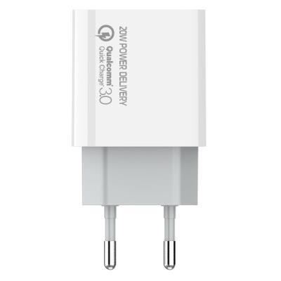 COLORWAY 1x USB-C/ síťová nabíječka/ 20W/ 100V-240V/ Bílá