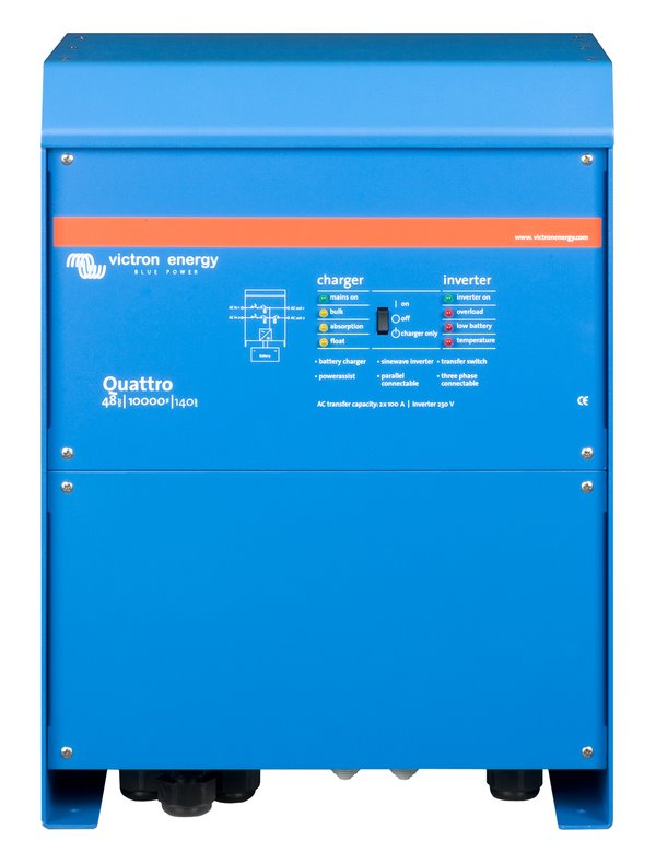 Victron Quattro měnič/nabíječ 48V/10000VA/140A-100A/100A