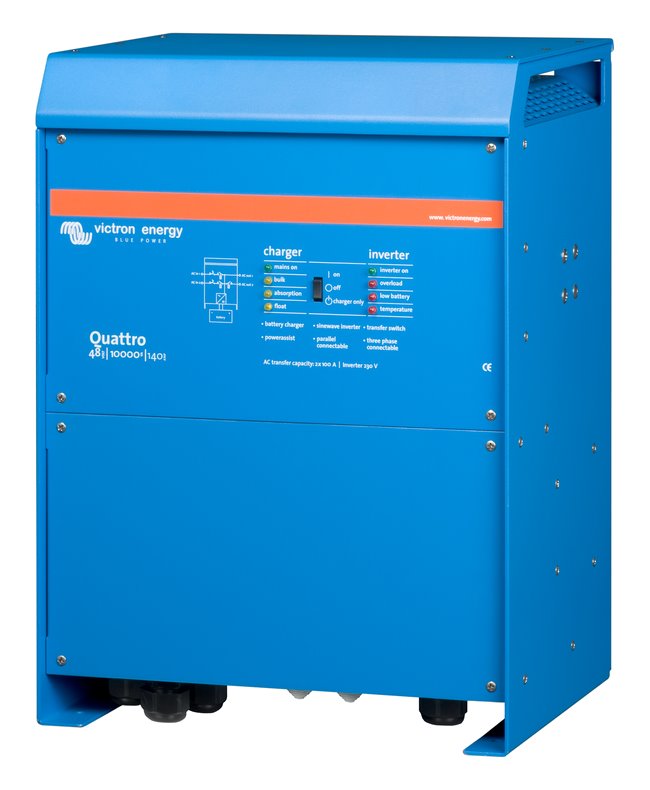 Victron Quattro měnič/nabíječ 48V/10000VA/140A-100A/100A