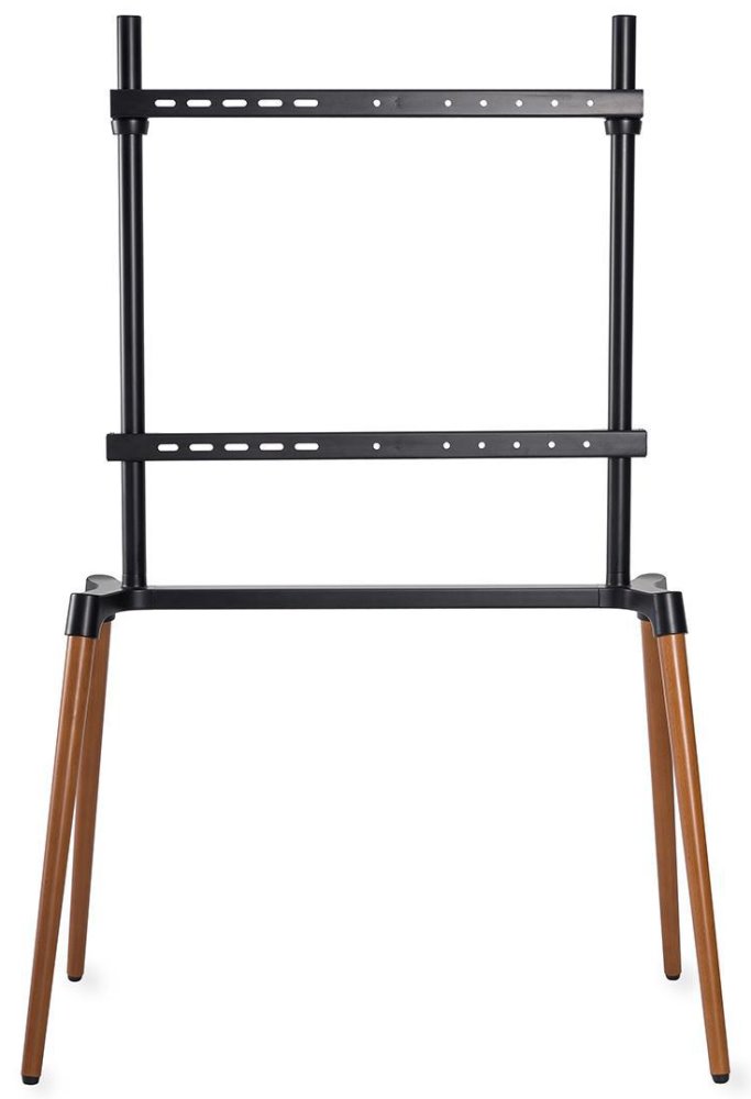 NEDIS podlahový TV stojan/ 60 - 75"/ 40 kg/ Skandinávské Provedení/ Protiskluzový popruh/ Snap-lock/ černý