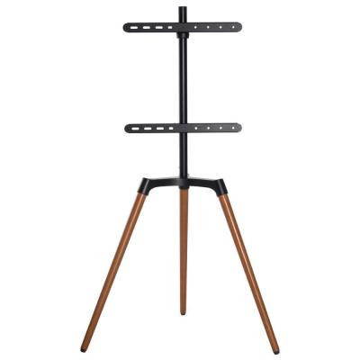 NEDIS podlahový TV stojan/ 50 - 65"/ 35 kg/ Skandinávské Provedení/ Otočné/ Protiskluzový popruh/ Snap-lock/ černý