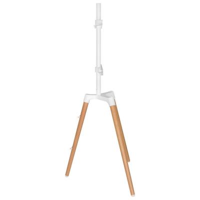 NEDIS podlahový TV stojan/ 50 - 65"/ 35 kg/ Skandinávské Provedení/ Otočné/ Protiskluzový popruh/ Snap-lock/ bílý