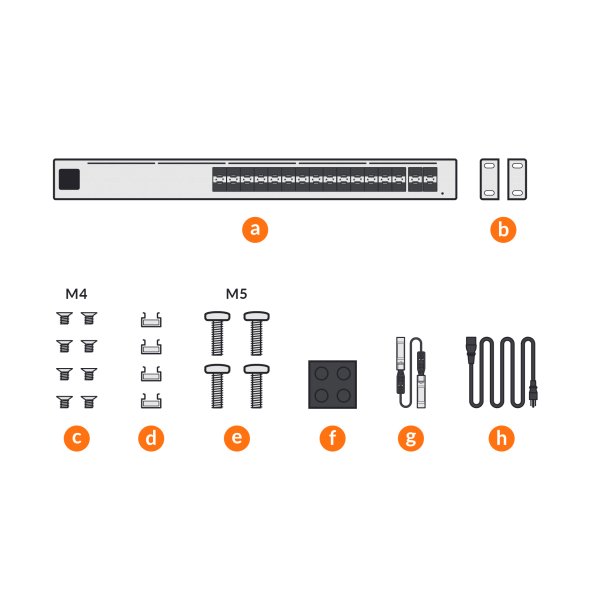 Ubiquiti UniFi Switch Pro Aggregation - 28x SFP+ port, 4x 25G SFP28 port