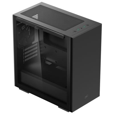 DEEPCOOL skříň Macube 110 / Micro ATX / 120mm fan / 2xUSB 3.0 / prosklená bočnice s magnetickým uchycením / černá