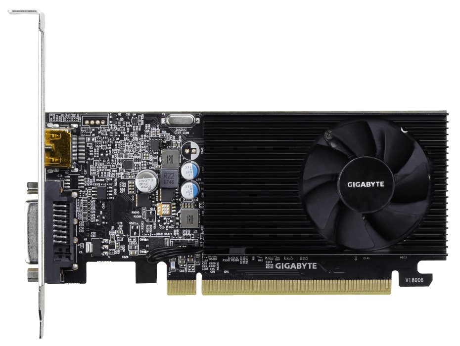 GIGABYTE  GeForce GT 1030 2GB / PCI-E / 2GB GDDR4 / DVI-D / HDMI / Low Profile