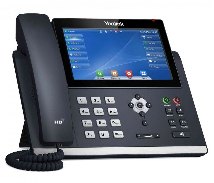 Yealink SIP-T48U IP telefon, CZ/SK dotykový displej, PoE, 16 SIP účtů, Opus HD kodek, 29 program. tlačítek, 2x USB