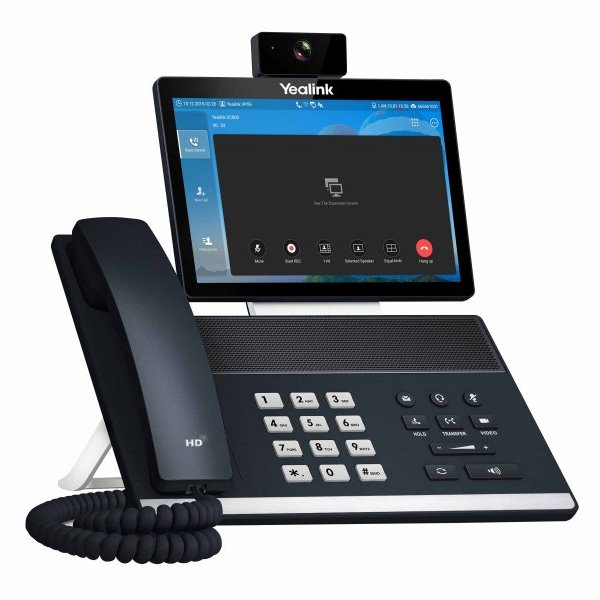 Yealink VP59 VCS IP telefon, CZ/SK dotykový displej, 1 SIP účet, WiFi+BT, 27 program. tlačítek, USB