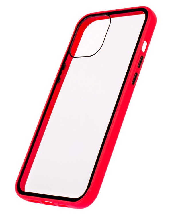 COLORWAY Smart Clear Case/ Apple iPhone 12 Pro Max/ Červený