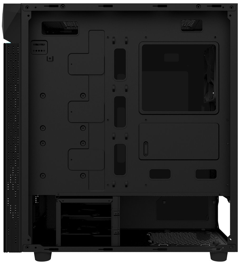 GIGABYTE C200 GLASS / ATX / průhledná bočnice / 2x USB 3.0 / černá