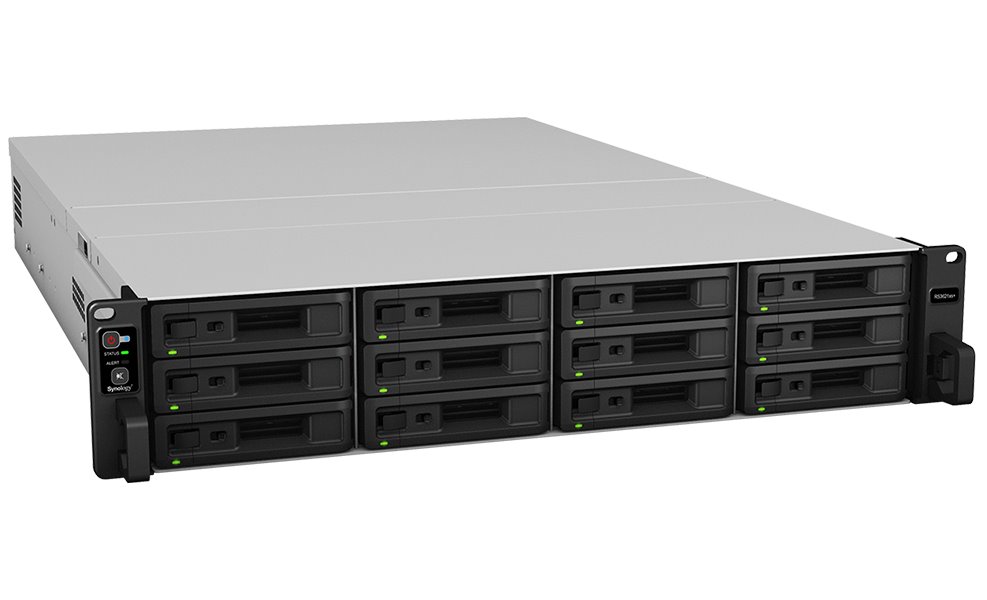 Synology RS3621xs+   2U, 12x SATA, 8GB DDR4, 2x USB 3.0, 4x Gb LAN,  2x 10Gb LAN, 2x PCIe