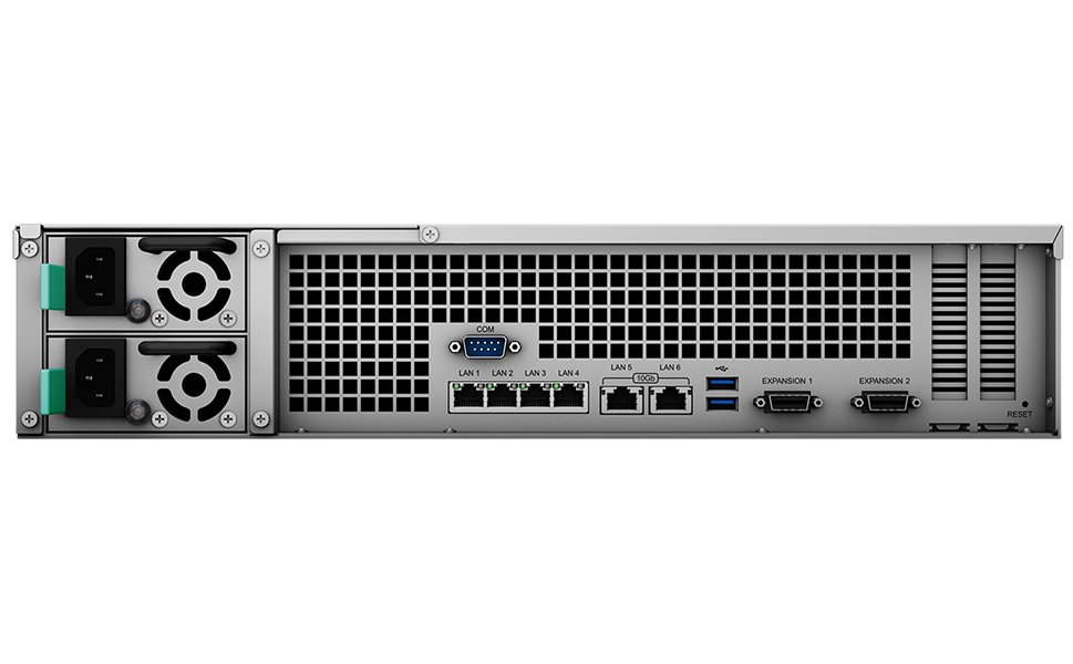 Synology RS3621xs+   2U, 12x SATA, 8GB DDR4, 2x USB 3.0, 4x Gb LAN,  2x 10Gb LAN, 2x PCIe