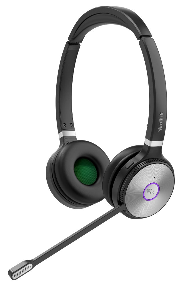 Yealink WH66 Dual náhlavní souprava, DECT, dvouušní, bezdrátové, MS Teams, multifunkční základnová stanice