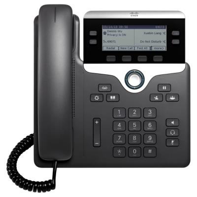Cisco CP-7841-K9=  IP telefon, podsvícený displej, 2x 10/100/1000 Base-T RJ-45 funkce switche, PoE napájení