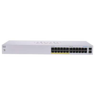 Cisco CBS110-24PP-EU 24-port GE Unmanaged Switch, 12x PoE, 2x 1G SFP Shared