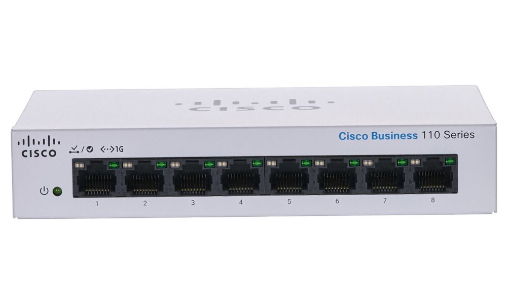 Cisco CBS110-8T-D-EU 8-port GE Unmanaged Switch, Desktop